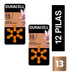 Pack Duracell 12 Pilas Auditivas Tamaño #13, Zinc-Aire