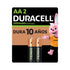 Duracell Pilas AA Recargables 2500 mAh, Pack de 2 pilas