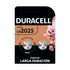 Pila Cr 2025 Bateria Tipo Moneda Duracell - Pack de 2
